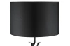 Schwarze Stehlampe | Modernes, stilvolles Licht für Wohnzimmer, Schlafzimmer | Schwarze Stehlampe mit Metallgestell | HM113-BLACK