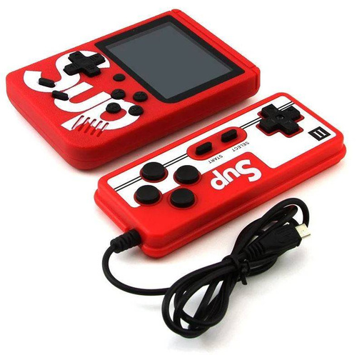 Mini tragbare Retro-Spielekonsole mit Controller | 400 Spiele 3.0 | RS400-Double