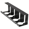 Set 2 Kabelorganizer für Schreibtischunterbau 40 cm | Korb, Führungsschiene, Halterung | Schwarz | CWT-O2