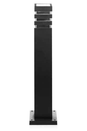 Gartenleuchte Stehleuchte | Aluminium-Sockelleuchte 60 cm | schwarz matt | 230 V, E27-Fassung