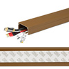 Kabelkanal zur Kabelabdeckung mit 3M-Selbstklebeband | 2 Meter, 40x20 mm | braun | ZXC-20-2M