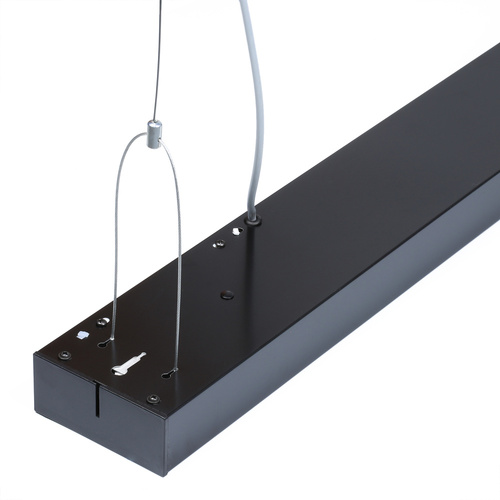 Modern Lineare LED Hängelampe 30W, Aluminium Pendelleuchte | Höhenverstellbar | 120 x 10 cm