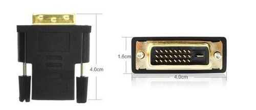 HDMI-DVI-Adapter | GOLD | 4K | 3D | HD24-1