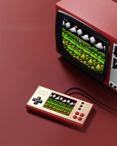 Retro-Spielekonsole Power | 500 Spiele | SFC - Mario, Contra, Arkanoid usw. | VT568