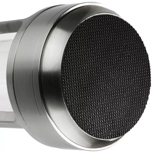 LED-Tischleuchte für Camping | integrierter Akku 2.000 mAh, Touch-Bedienfeld, 3 Lichtfarben, dimmbar | silber | HJA27