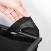 Wäschekorb mit Regal | Dreifach-Wäschekorb | Wäschekorb mit Rollen | MZ-B30-SCHWARZ