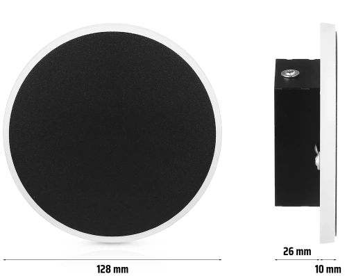 LED-Wandleuchte | Wandlampe ⌀13 cm | Moderne runde Lampe | BD20-13CM-B