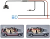 1296p-Auto-DVR mit Rückfahrkamera und 4-Zoll-Touchscreen – G-Sensor, WDR, Parken, 2 Kameras | 2-in-1-Auto-DVR mit Touchscreen und Rückfahrfunktion – 1296p, G-Sensor, WDR, Loop-Aufnahme | PZ-V12-Dual