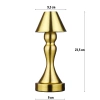 Tischlampe mit eingebautem Akku | Nachtlicht mit drei Leuchtfarben | Stimmungsvolle Lampe für Hotel, Restaurant | HJA12-A-GOLD