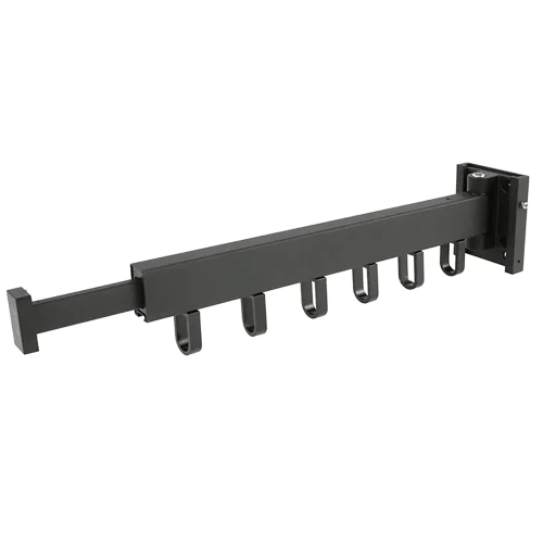 Kleiderständer klappbar | Wandmontage, ausziehbar, mit Haken | grau | LYJ-S30-GREY