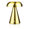 Tischlampe mit eingebautem Akku | Nachtlicht mit drei Leuchtfarben | Stimmungslampe für Hotel, Restaurant | HJA24-GOLD