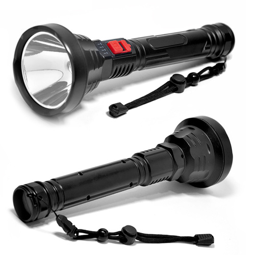Taktische LED-Taschenlampe mit integriertem Akku | 3 Beleuchtungsmodi, 500 lm, 2000 mAh | TL-826
