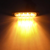 Warnleuchte 4 LED orange | Stroboskop | Umrißleuchte | 18 Beleuchtungsmodi | LED-04T-Y