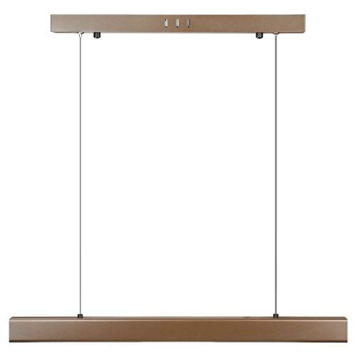 Moderne rechteckige Hängelampe | Fernbedienung | LED | Braun | SX41-60CM-24W-BR