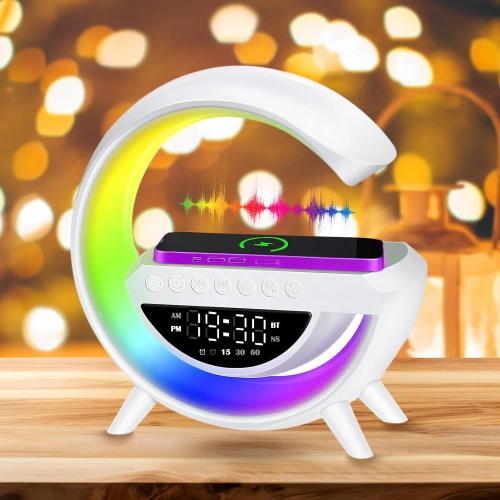 Bluetooth-Lautsprecher-Uhr | BT3401 | Wecker mit kabellosem Ladegerät