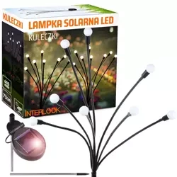 Solar-Gartenlampe LED-Kugeln | 73cm, 600mAh | FLD-01-W