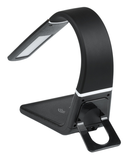 LED-Schreibtischlampe | Qi-Induktionsladegerät | Flexibler Arm | Zusätzlicher USB-Anschluss | MT-603