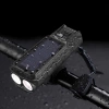 Solar Fahrradlicht mit Hupe 130 dB | LED-Beleuchtung 400 lm | Wasserdichtes Fahrradlicht | QX-LY-17-2 