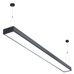 LED-Pendelleuchte | 120 cm Länge, 30 W, 10 cm Breite | schwarz