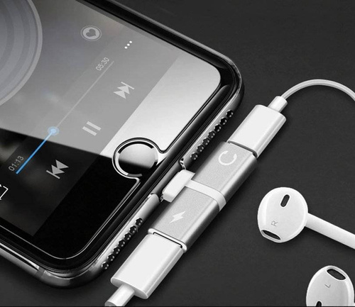 Lightning-Adapter - 2x Lightning | Audio-Adapter für das iPhone | UA-008