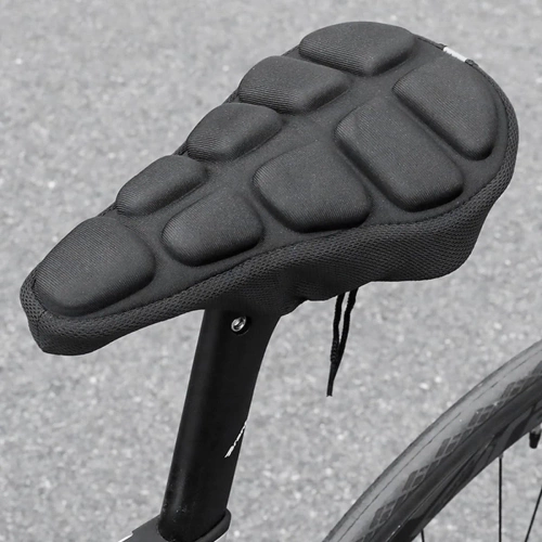 Fahrradsattel-Auflage mit Memory-Schaum aus EVA | rutschfester Fahrradsattelbezug mit Reflektor | atmungsaktive Fahrradsattelauflage | JGZDT-1