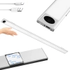 Möbel-Licht mit Bewegungssensor | Kabellose Nachttischlampe mit Sensor | LED-Unterbauleuchte 60 cm | HSL-S60CM-SILVER