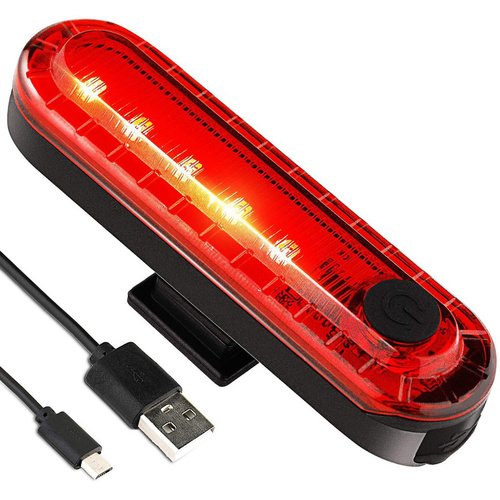 LED-Fahrradrücklicht | 5 Dioden, 4 Leuchtmodi, 50lm, eingebauter Akku | BL056