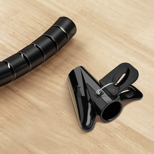 Kabelkanal, Kabel- und Leitungsorganizer | 2,6 m | schwarz | CRG-002-2.6M