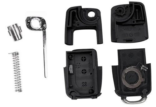 Schlüsselgehäuse für VW, Skoda, Seat | Ersatz-Fernbedienung für Auto | VM-T5-POLO