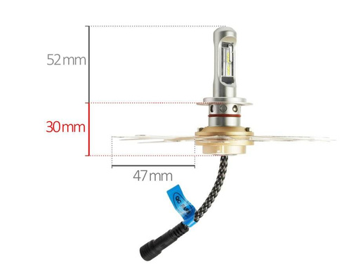 LED H4 Scheinwerferlampen ZES Zdatt | 100W 12000lm | 2 Stück