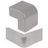 Winkelverbinder für Abdeckleiste | 40x20 mm | grau | CDT-03