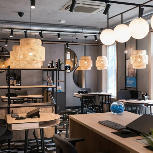 Pendelleuchte aus handgefertigtem Bambus | BOHO-Stil | chinesischer Kronleuchter