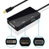 Mini DisplayPort (Thunderbolt) zu HDMI | DVI | VGA | HVD-20CM Adapter