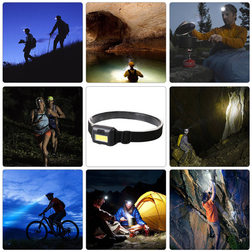 LED Stirnlampe COB 3W | betrieben mit 3x AAA | T02-COB
