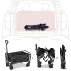 Faltbarer Reisewagen | Großer Transportwagen 100kg | Strandwagen 120L | CP01-80