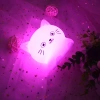 Silikon LED Nachtlicht Kätzchen | Tragbare Kinderlampe 9 Lichtfarben | USB wiederaufladbare Lampe | JL-228