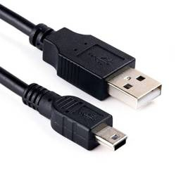 USB-Kabel | Stromversorgung und Datenübertragung, 1 m | schwarz | UM-5P-1M-Black