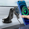 Autohalterung mit magnetischer Induktionsladung | Qi, MagSafe, 15W | für Windschutzscheibe oder Armaturenbrett | WH-10D