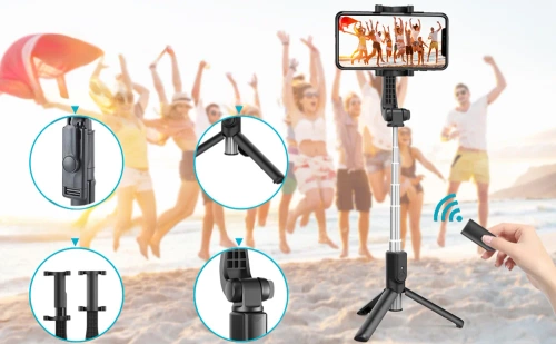 Selfie-Stick | Stativ | Kijek, Statyw do Telefonu do Robienia Zdjęć | PSI-F120