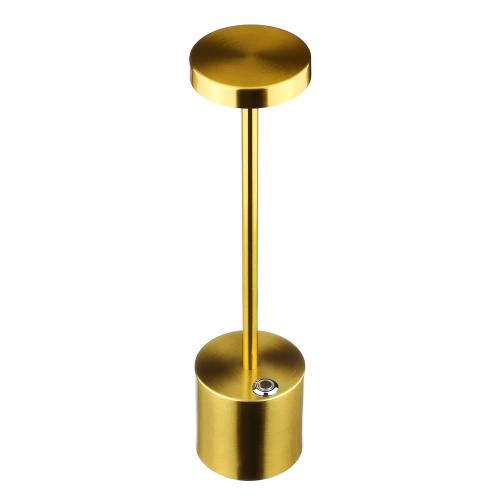 34 cm Tischlampe mit integriertem Akku | Nachtlicht mit drei Leuchtfarben | Stimmungsvolle Lampe für Hotel, Restaurant | HJA28-GOLD-2