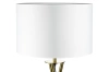 Weiße Stehlampe | Modernes, stilvolles Beleuchtung für Wohnzimmer, Schlafzimmer | Weiße Stehlampe mit Metallgestell | HM112-WHITE