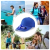 Solarer Hut mit Windrad | Kappe mit eingebautem Ventilator | Kühlkappe | SFH-8934-BLUE