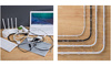 Set 10 Stück Kabel- und Draht-Organizer | Nano-Klips mit Klebeband | Transparent | KZ-D58