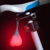 Herzförmiges LED-Fahrradrücklicht | Wasserdichtes Silikonlicht mit drei Betriebsmodi | DKD-032
