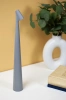 Tischlampe 43cm | Kabellose Nachttischlampe mit integriertem Akku | Lampe mit Touch-Steuerung | HMS-455-GREY