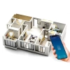 Intelligente WLAN-Steckdose | Kompatibel mit Google Assistant und Amazon Alexa | Steuerung über Smart Life oder Tuya Smart | Typ Schuko | Wattmeter, Zeitschaltuhr | SM-P16