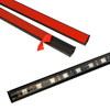 RGB-LED Innenbeleuchtung Auto | Ambientebeleuchtung Auto Atmosphäre Licht mit APP | Wasserdicht | Strip mit Zigarettenanzünder | 4x LED-Streifen 12 LEDs 5050 22cm | IR-Fernbedienung | Musikmodi