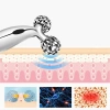 Gesichtsmassager | Rotierender Roller für Gesicht und Körper | AL-306B-SILVER