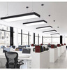 Modern Lineare LED Hängelampe 40W, Aluminium Pendelleuchte | Höhenverstellbar | 120 x 18 cm