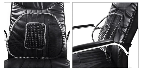 Rückenstütze fürs Auto | Ergonomische Lendenstütze | Rückenstütze für Stuhl oder Sessel | GLY-440-SCHWARZ
